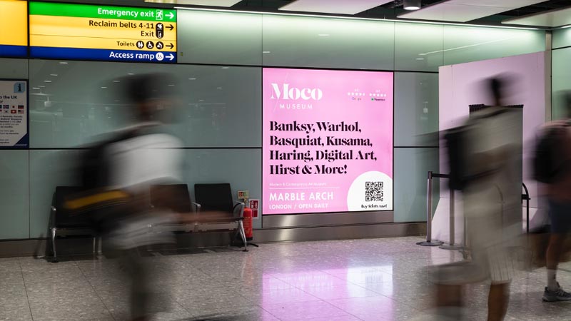 OOH Advertising in London - Airport advertising